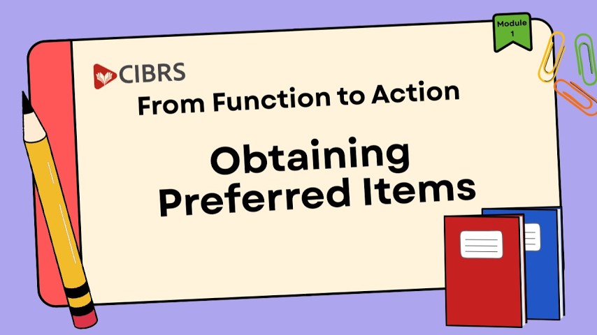 Function to Action: Obtaining Preferred Items