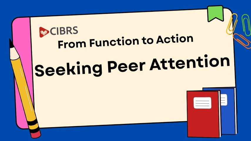From Function to Action: Seeking Peer Attention